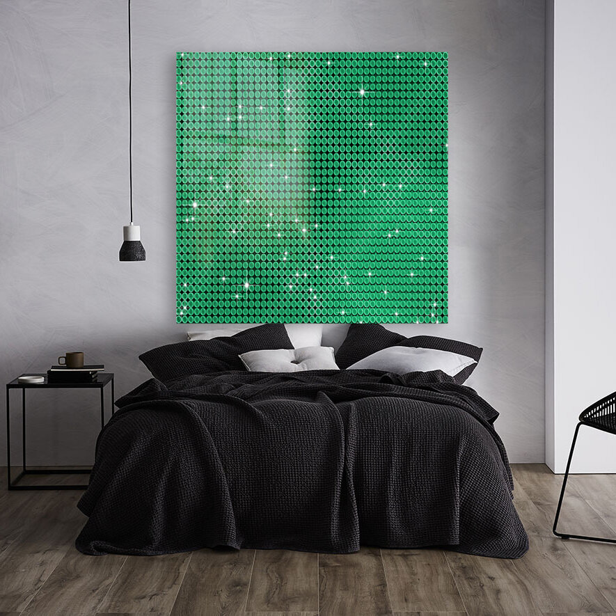 Turqoise Glossy Glitter Reproduction