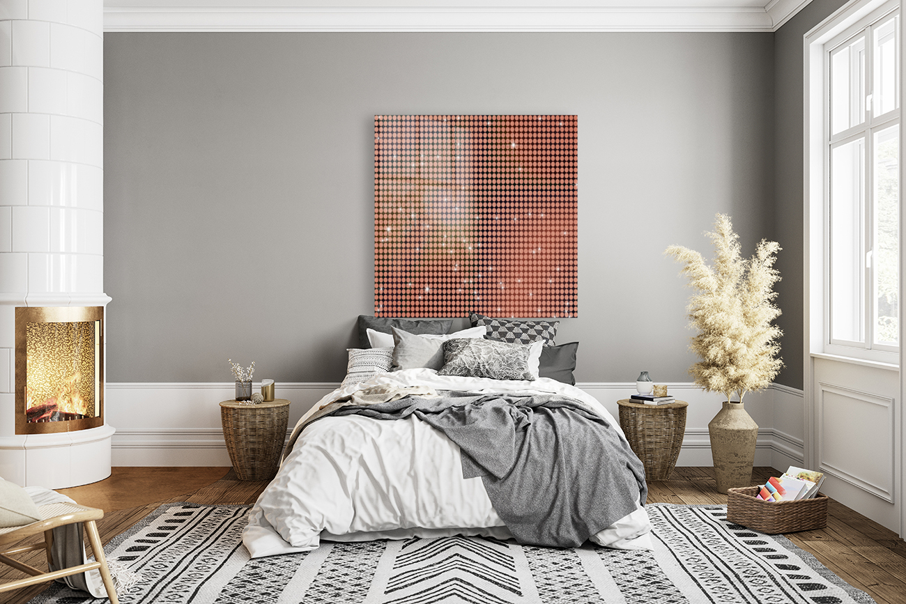 Orange Shiny Glitter Reproduction