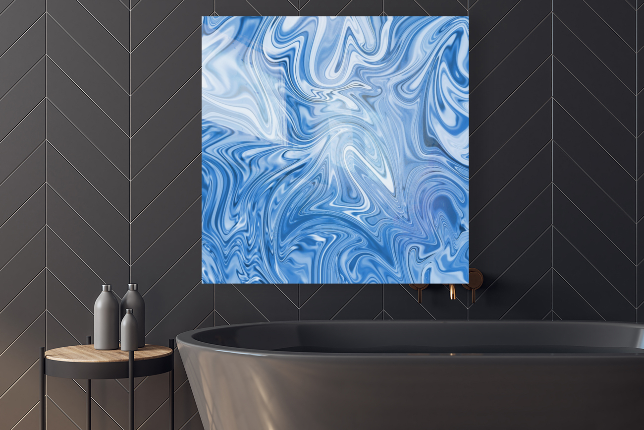 Blue Liquid Marble Reproduction
