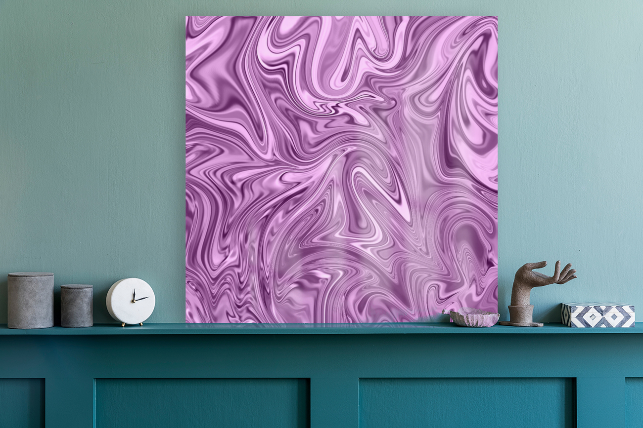 Plum Liquid Marble Reproduction