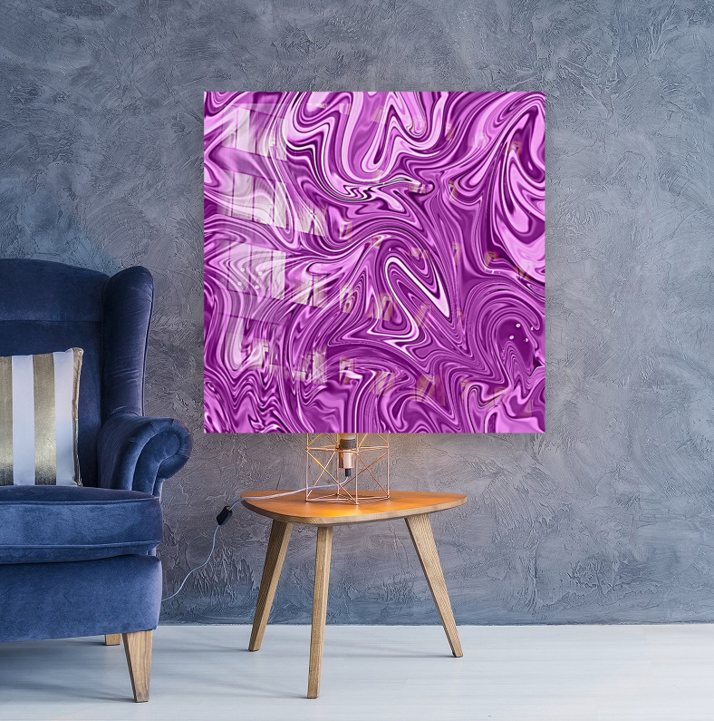 Violet Liquid Marble Reproduction