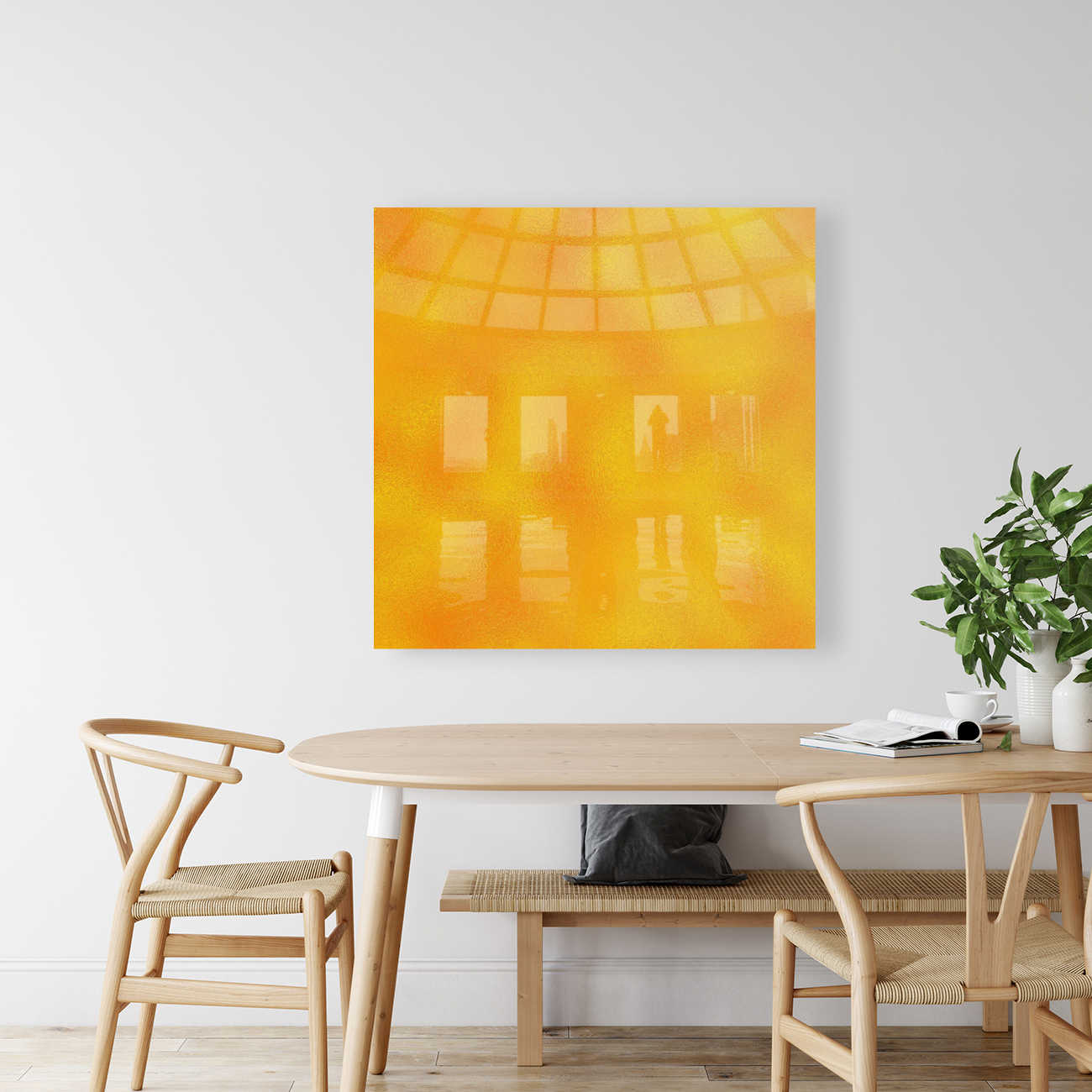 Orange Metallic Foil Reproduction
