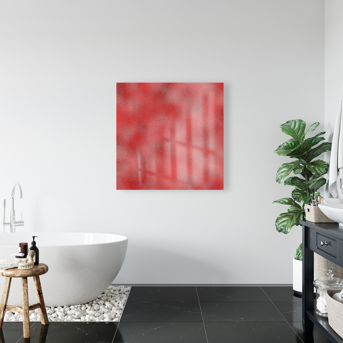 Red Metallic Foil Reproduction
