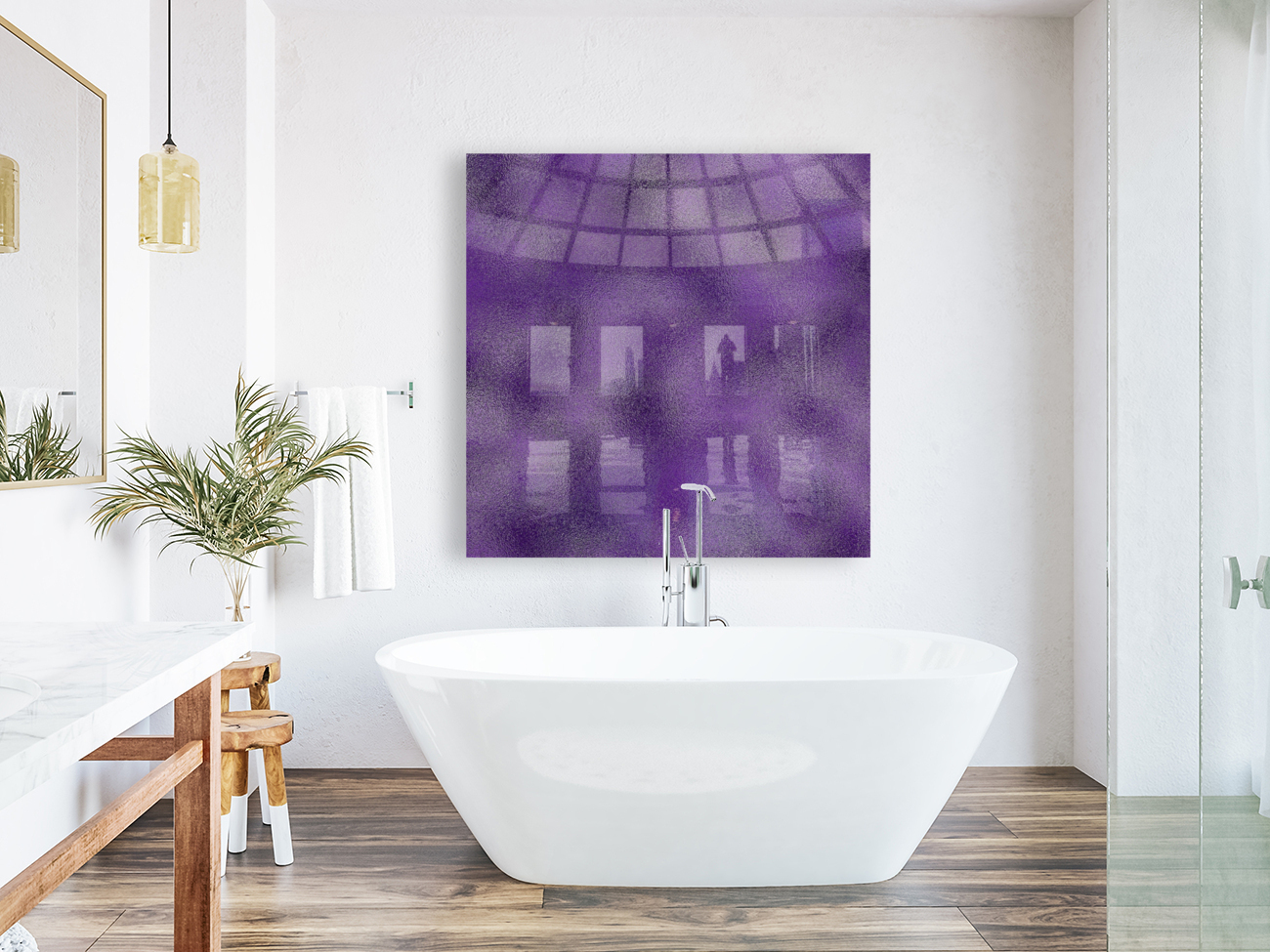 Indigo Metallic Foil Reproduction