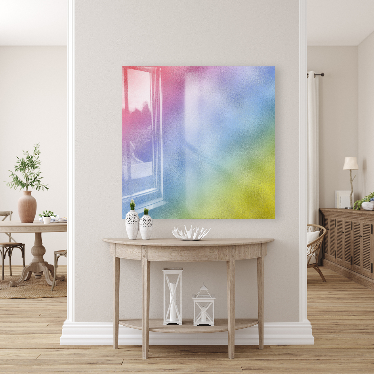 Rainbow Metallic Foil Reproduction