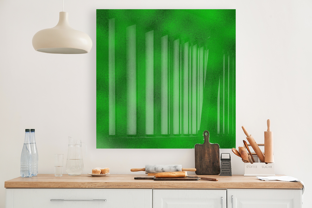 Green Metallic Foil Reproduction