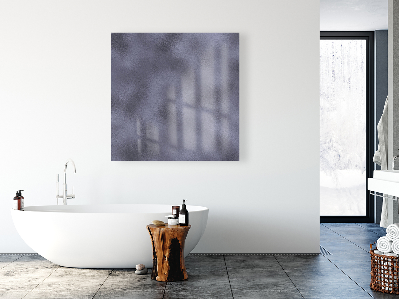 Lavender Metallic Foil Reproduction