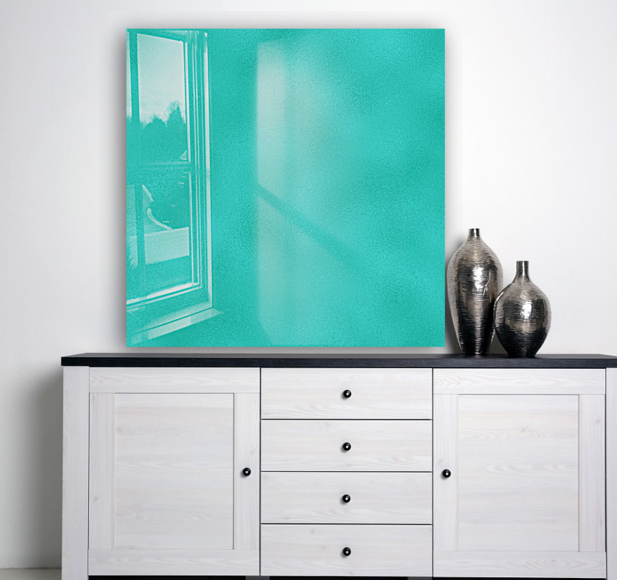 Turquoise Metallic Foil Reproduction