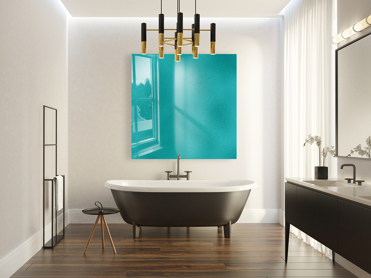 Cyan Glass Reproduction
