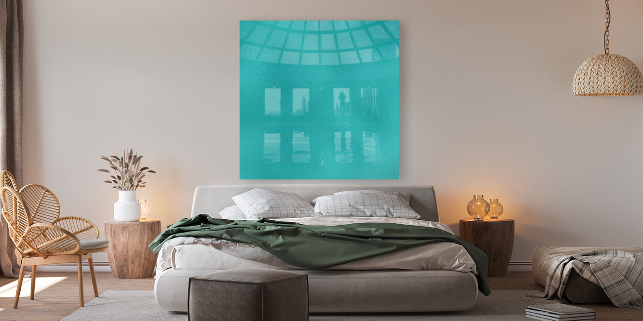Teal Glass Reproduction