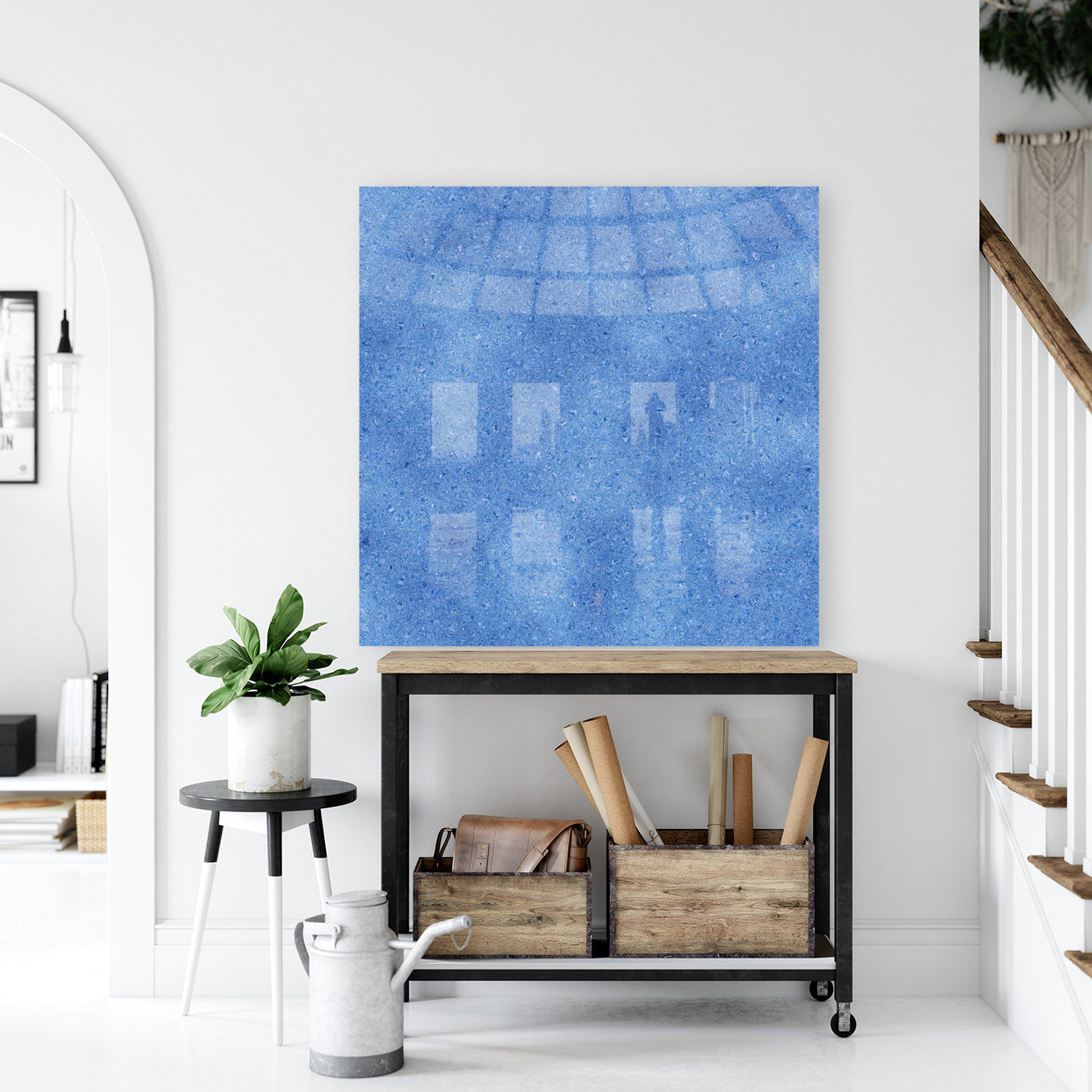 Blue Glitter Reproduction