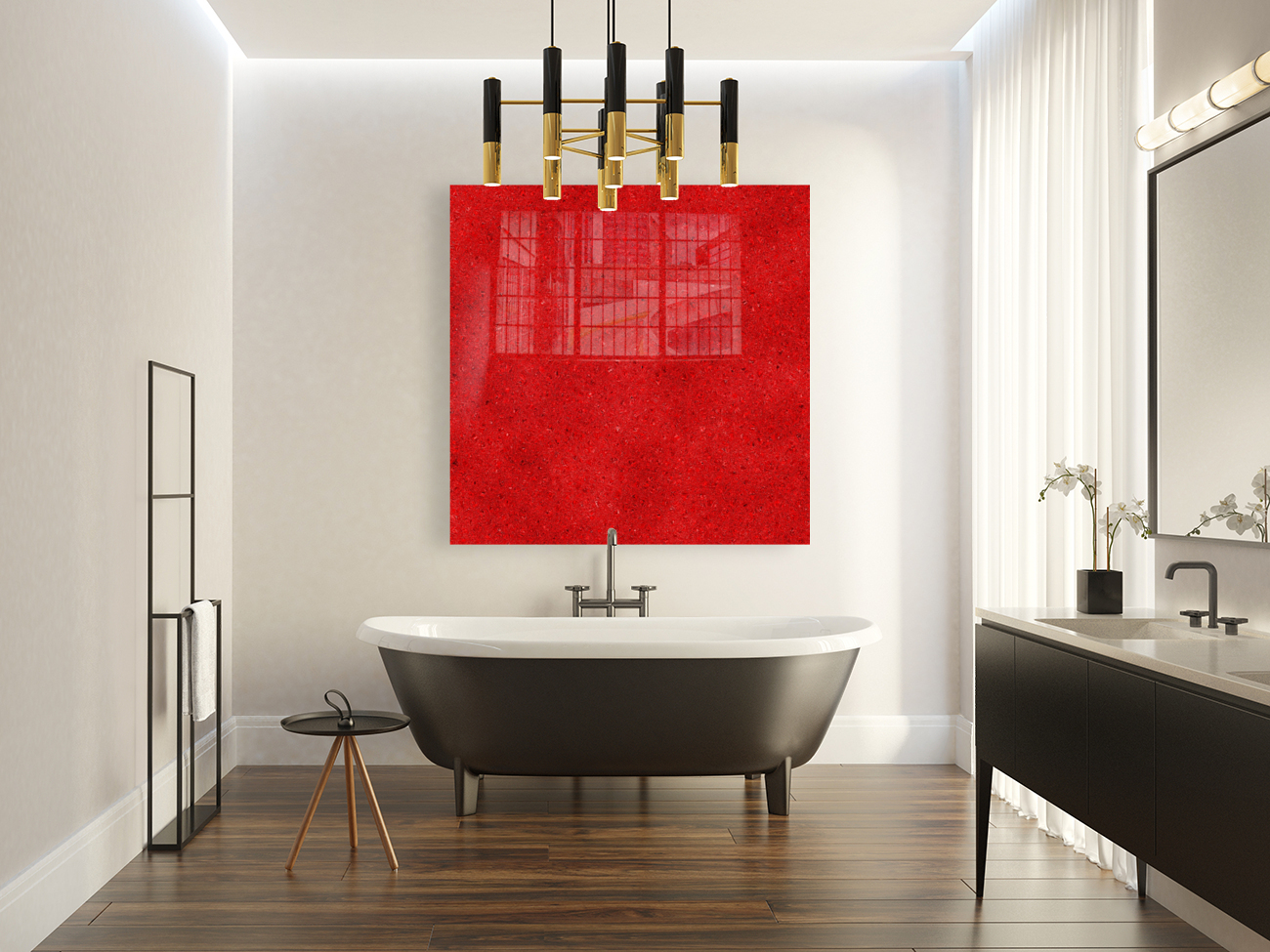 Red Glitter Reproduction