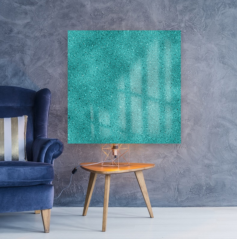 Teal Glitter Reproduction