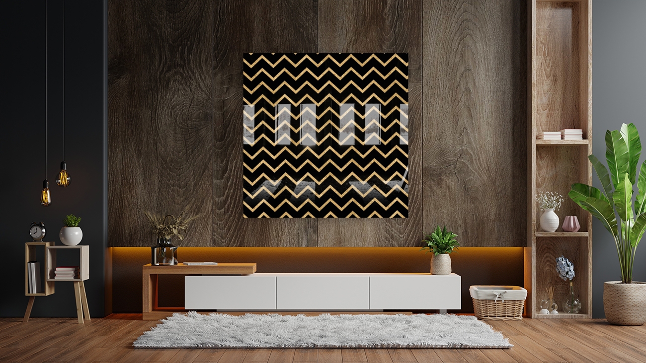 Sandal Chevron Glitter Reproduction