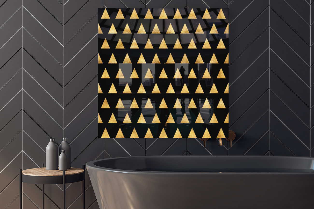 Gold Texture Triangle Reproduction