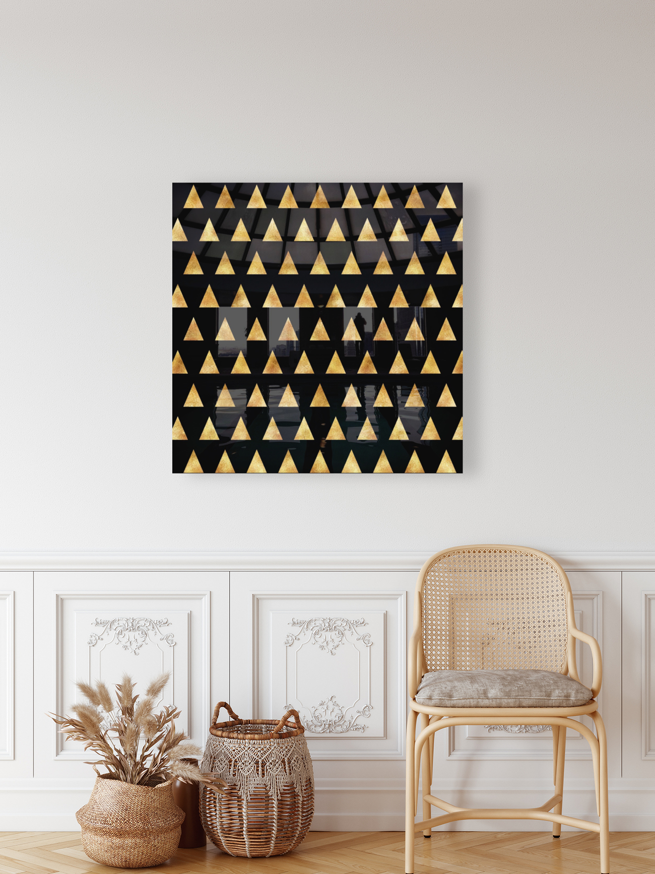 Gold Foil Triangle Reproduction