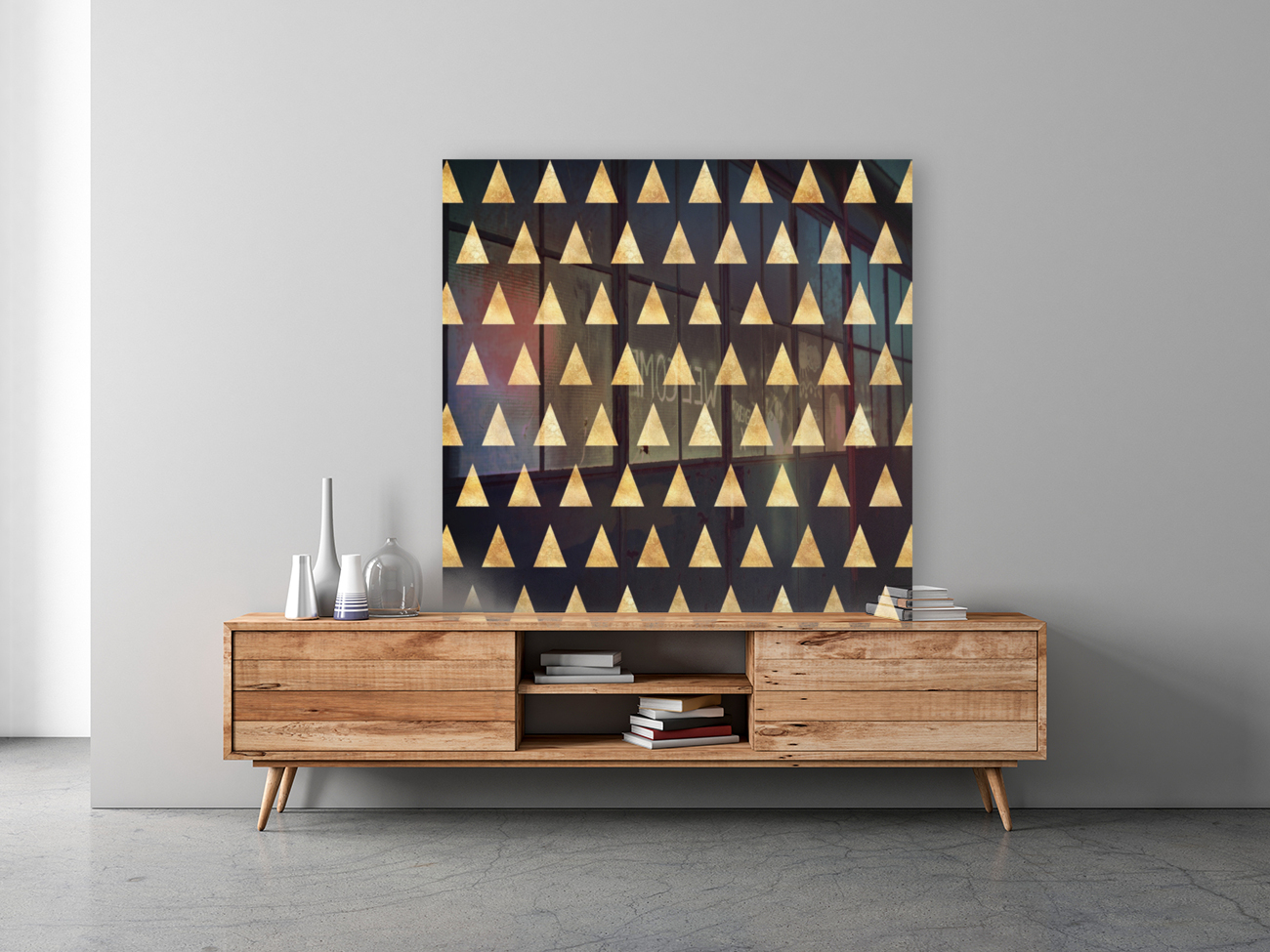 Gold Shimmer Triangle Reproduction