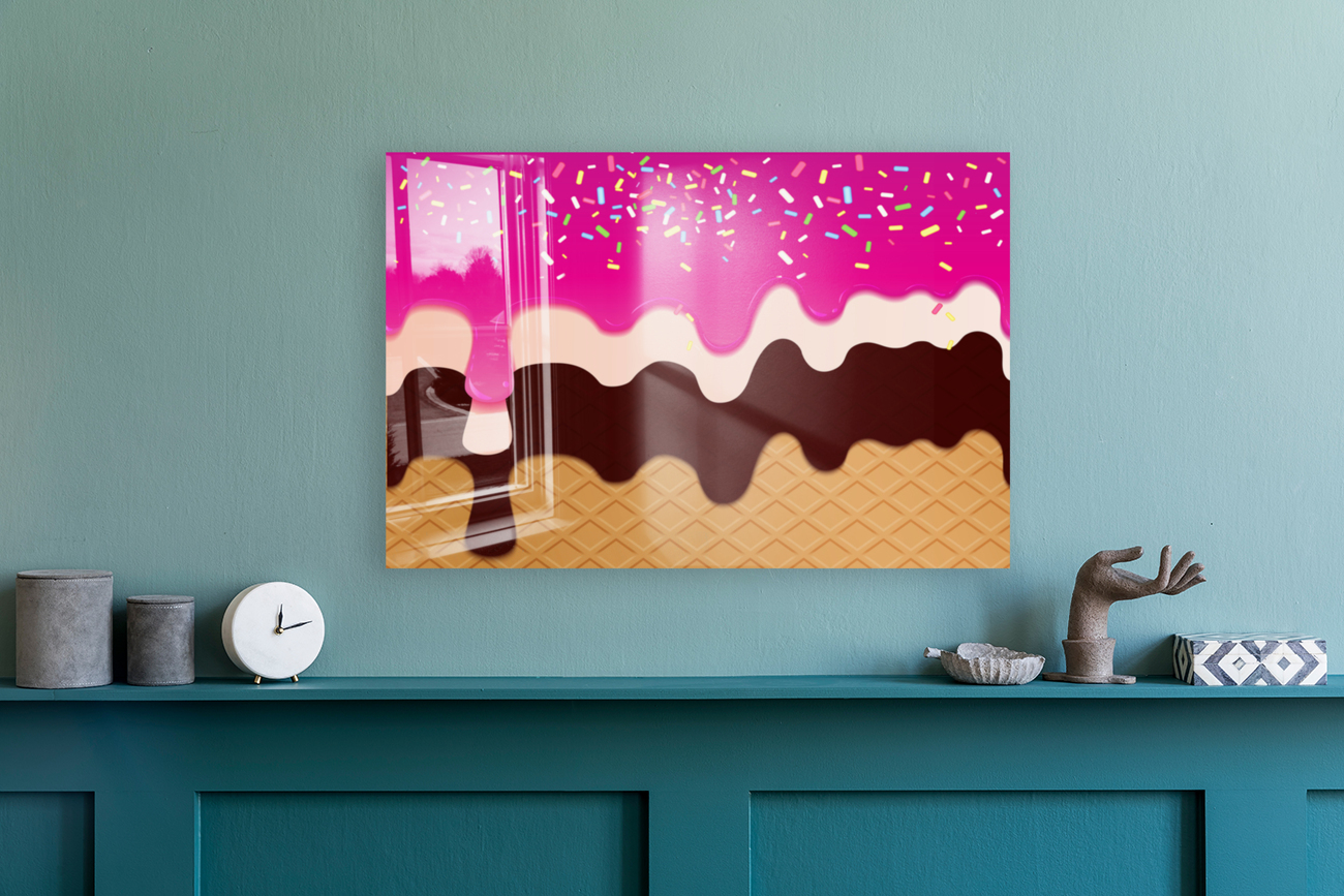 Dark Pink Waffle Drips Reproduction