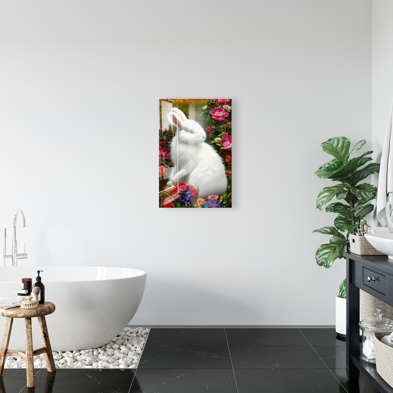 Floral Bunny Reproduction