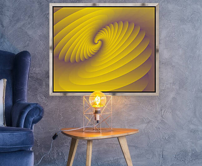 Yellowish Modern Art by rizu_designs