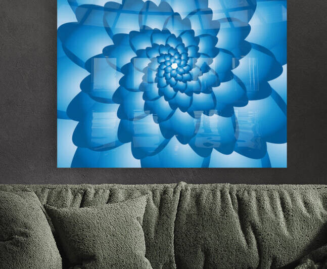 Flower Swirl Pattern  Art Reproduction