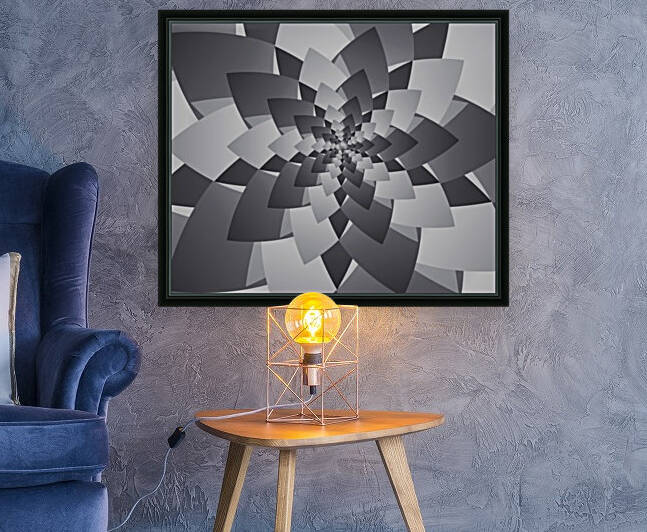 Fractal Black Artwork Reproduction