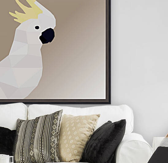 COCKATOO BIRD LOW POLY ART by rizu_designs