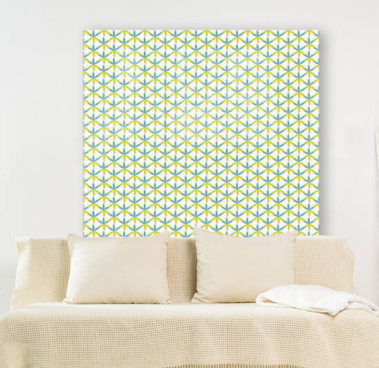 Flower shape Seamless Pattern Artwork Reproduction