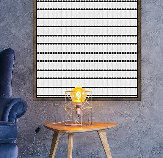 Dots Black White Seamless Pattern Artwork Reproduction