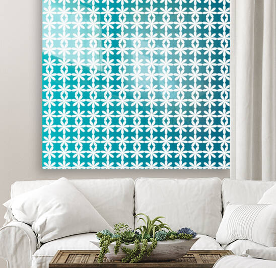 Floral Gradient Seamless Pattern Artwork Reproduction