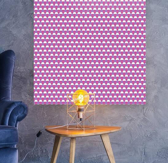 Pink Pattern Artwork Reproduction