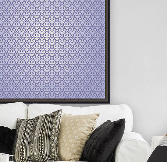 Islamic Purple Pattern  Art Reproduction