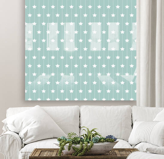 Star Seamless Pattern Art Reproduction