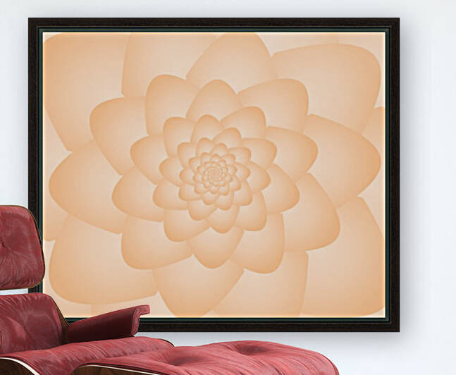 Pastel Orange Art Reproduction