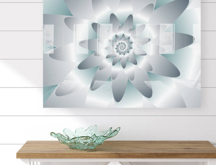 Swirl Flower Pattern Art Reproduction