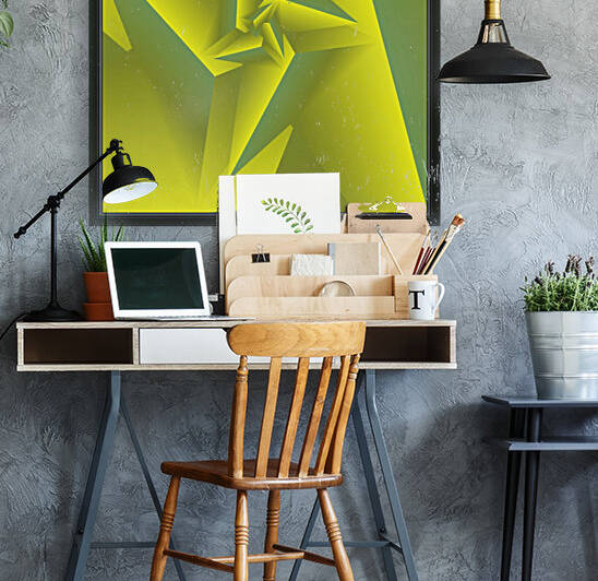 3D Triangle Pattern Art Reproduction
