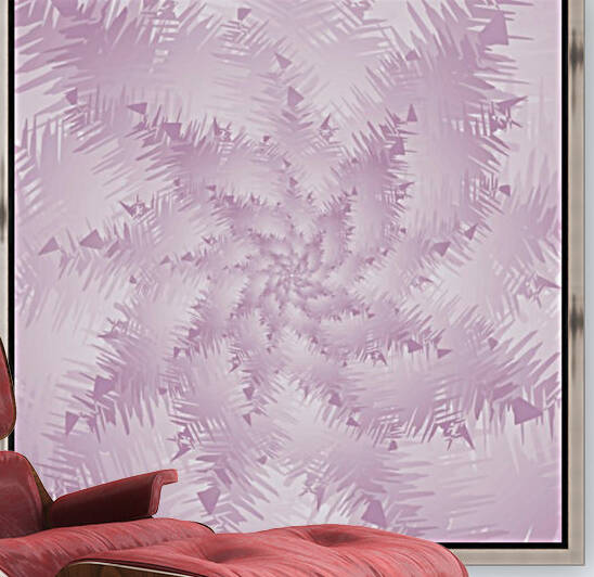Pink Snowflakes Forest by rizu_designs
