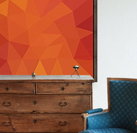 RED POLYGON BACKGROUND  by rizu_designs