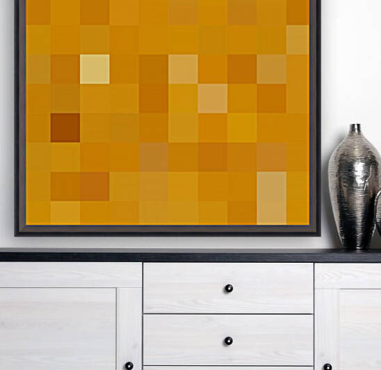 ORANGE MOSAIC PATTERN Reproduction