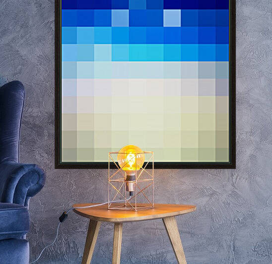 BLUISH MOSAIC PATTERN by rizu_designs