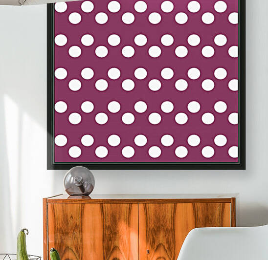 DARK PINK Polka Dots by rizu_designs