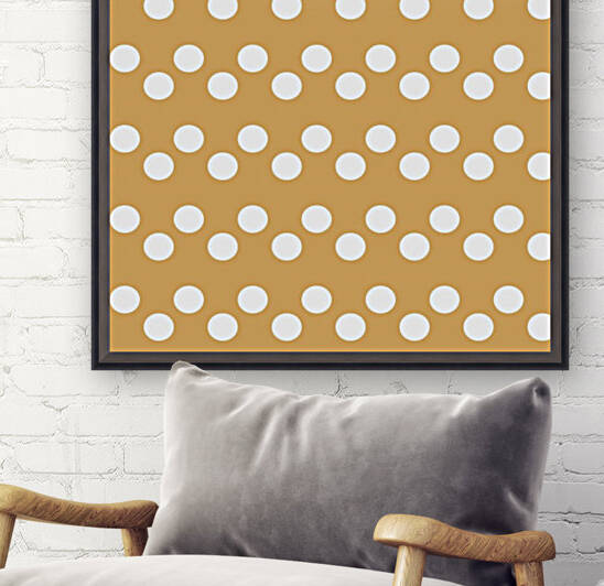 MUSTARD Polka Dots by rizu_designs