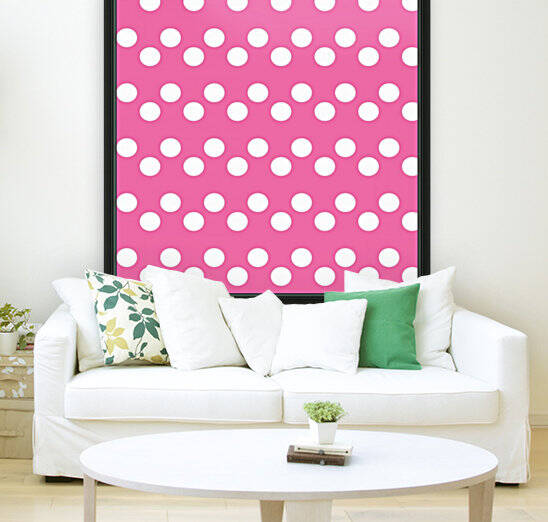 HOT PINK Polka Dots by rizu_designs