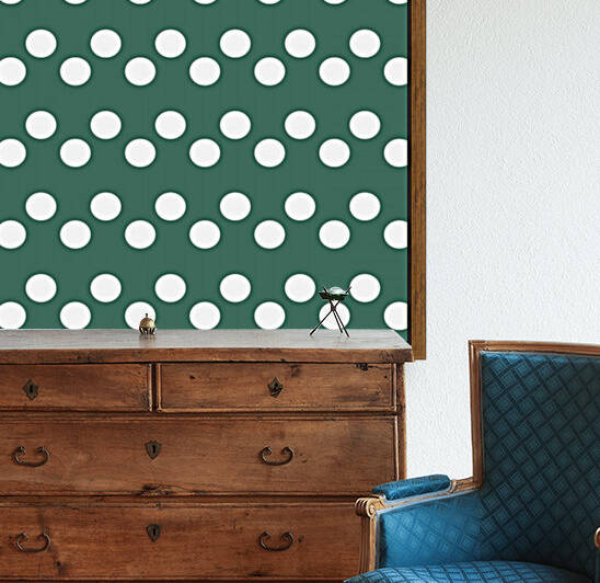 HUNTER GREEN Polka Dots by rizu_designs