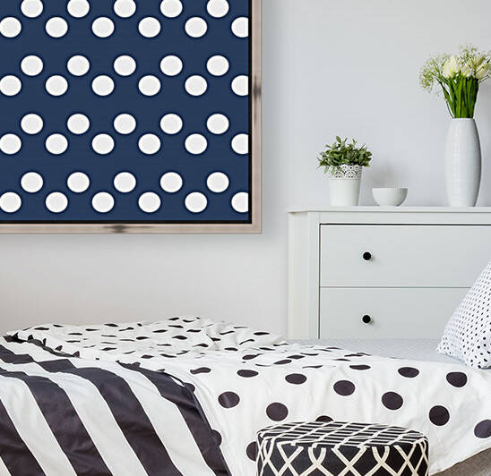 Indigo Polka Dots by rizu_designs