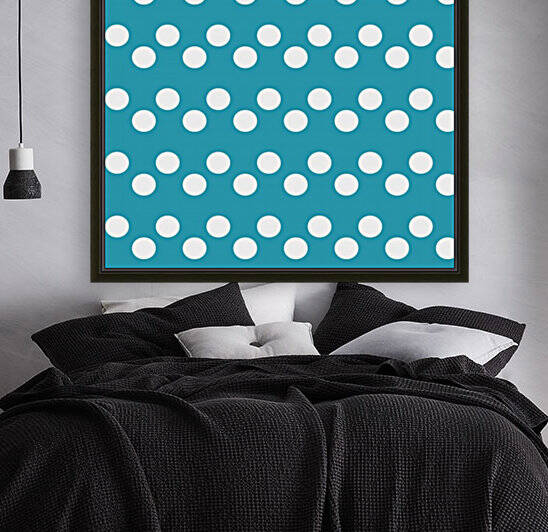Light Blue Polka Dots Reproduction