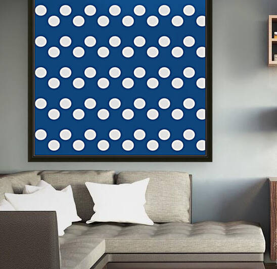 Dodger Blue Polka Dots by rizu_designs
