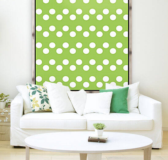 Dark Olive Green Polka Dots by rizu_designs