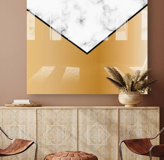 ABSTRACT GOLD MODERN MARBLE Reproduction