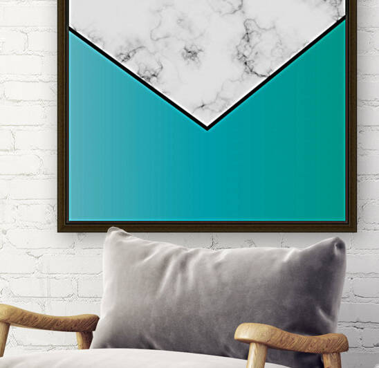ABSTRACT BLUISH GREEN MODERN MARBLE by rizu_designs